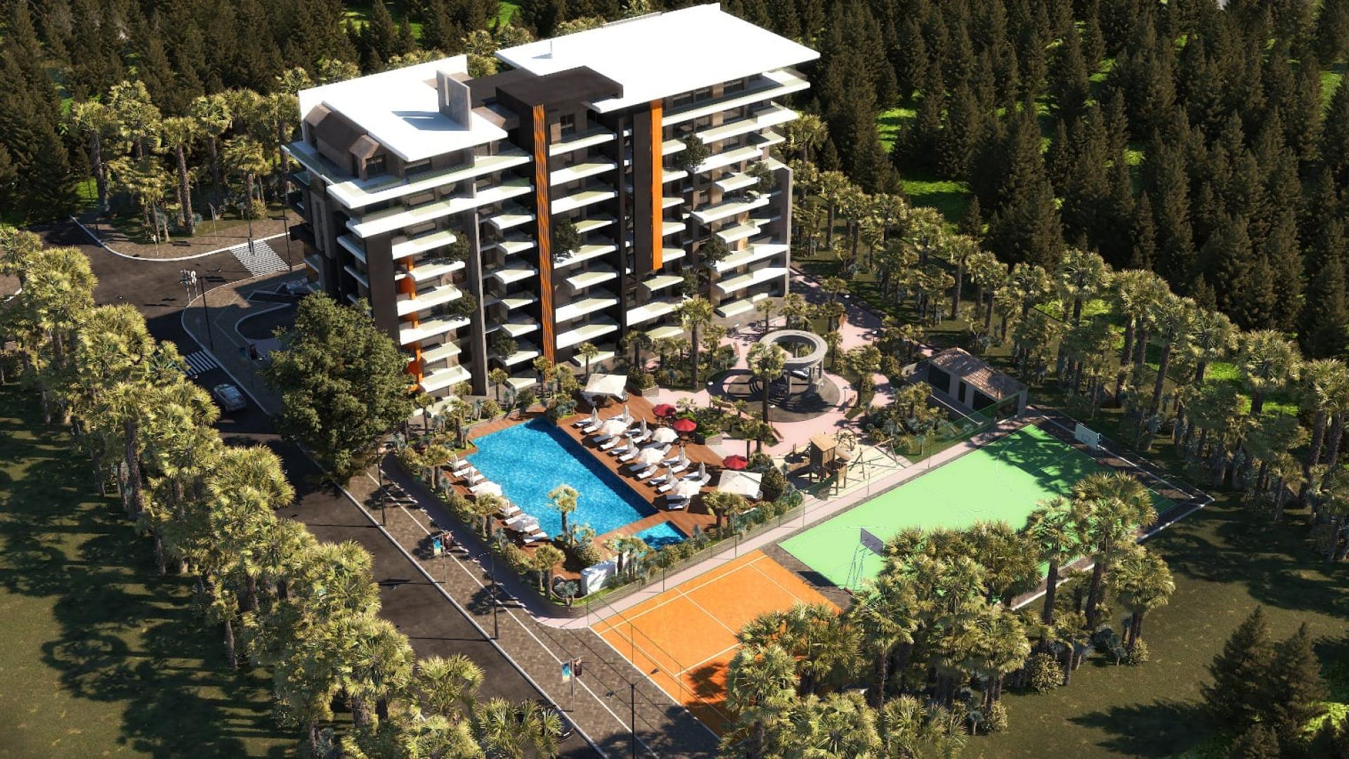 Apartments for sale in installments in Antalya Altintas within the MYRA TAŞ . complex