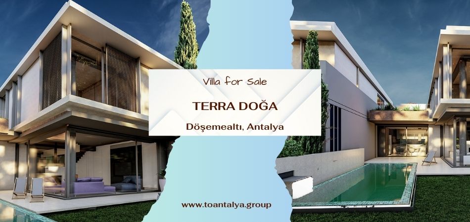 2-Storey 6+1 Ultra-Luxury Villas for Sale in “Terra Doga” Compound in Dosemealti, Antalya