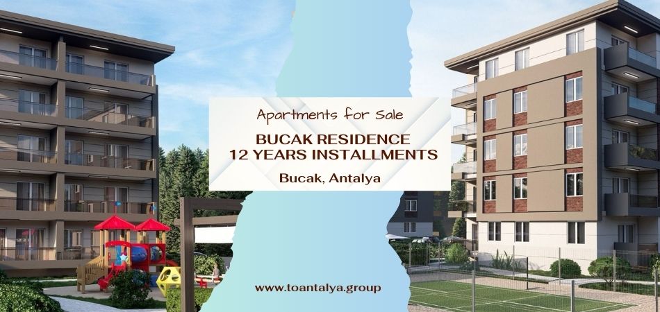 Apartments for Sale with installments in “Bucak Residence” Compound in Bucak, Antalya