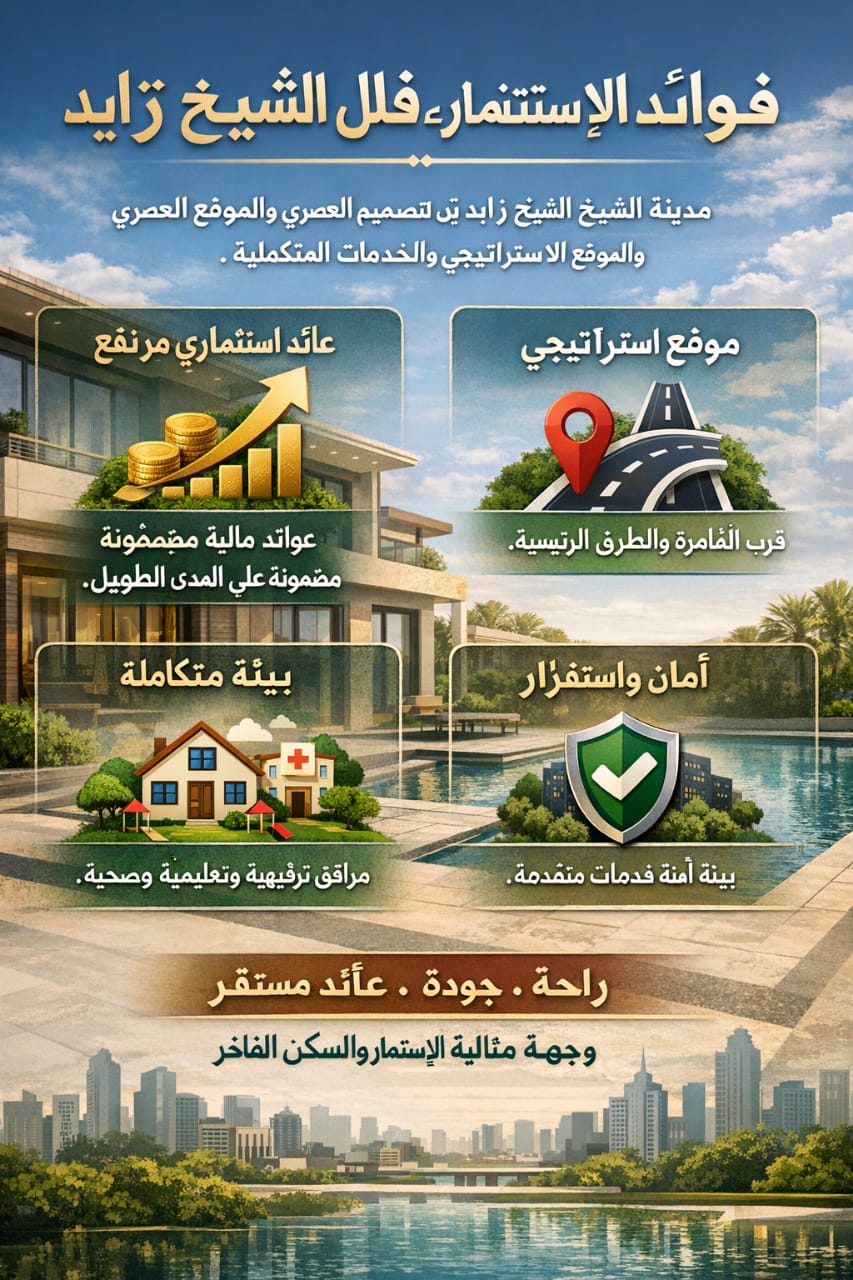 فوائد الاستثمار في فلل الشيخ زايد