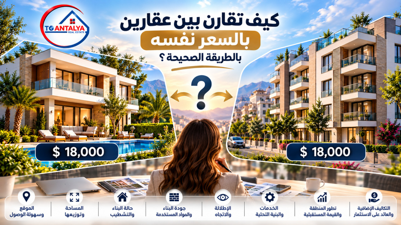 چگونه دو ملک با قیمت یکسان را به‌درستی مقایسه کنیم؟