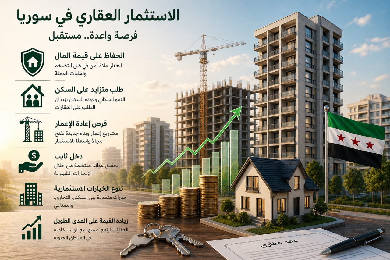 سرمایه‌گذاری ملکی در سوریه؛ پناهگاهی امن و قدرتمندترین سپر در برابر تورم