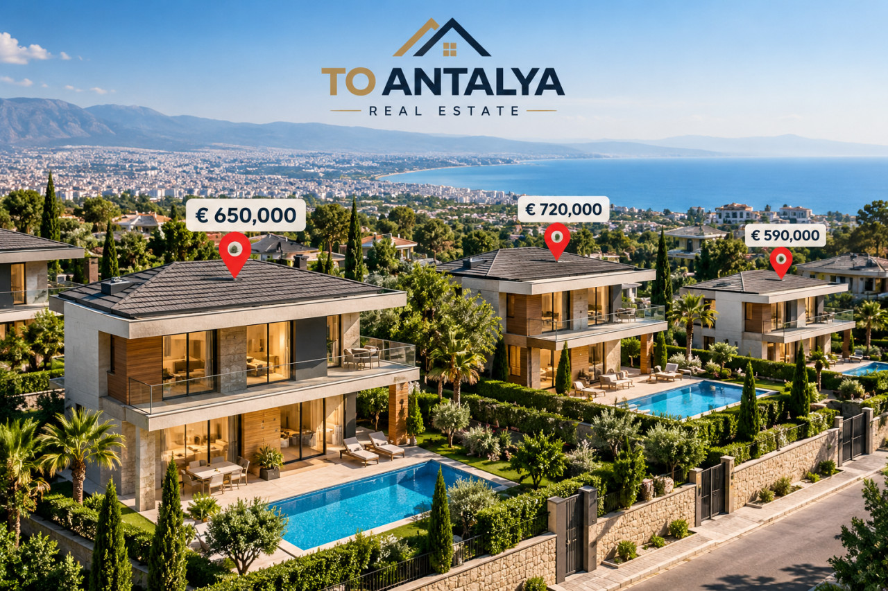 چرا قیمت ویلاها در یک مجتمع مسکونی متفاوت است؟ | To Antalya Real Estate