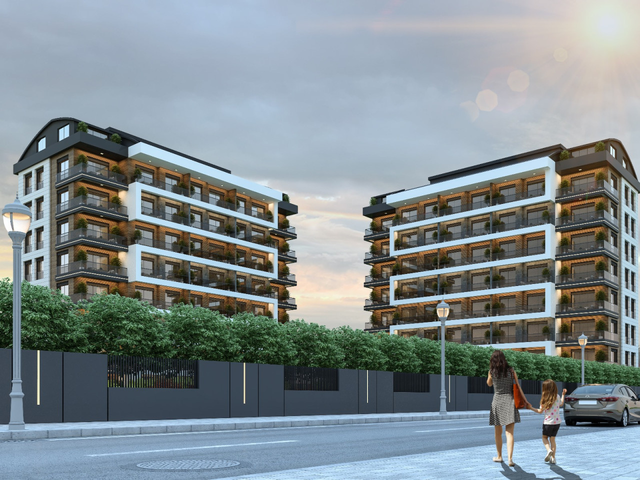 Apartments for Sale in “BEYOGLU RESIDENCE” in Altintaş, Antalya