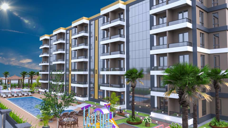 Apartments for sale in installments in Antalya within Nova Live Complex