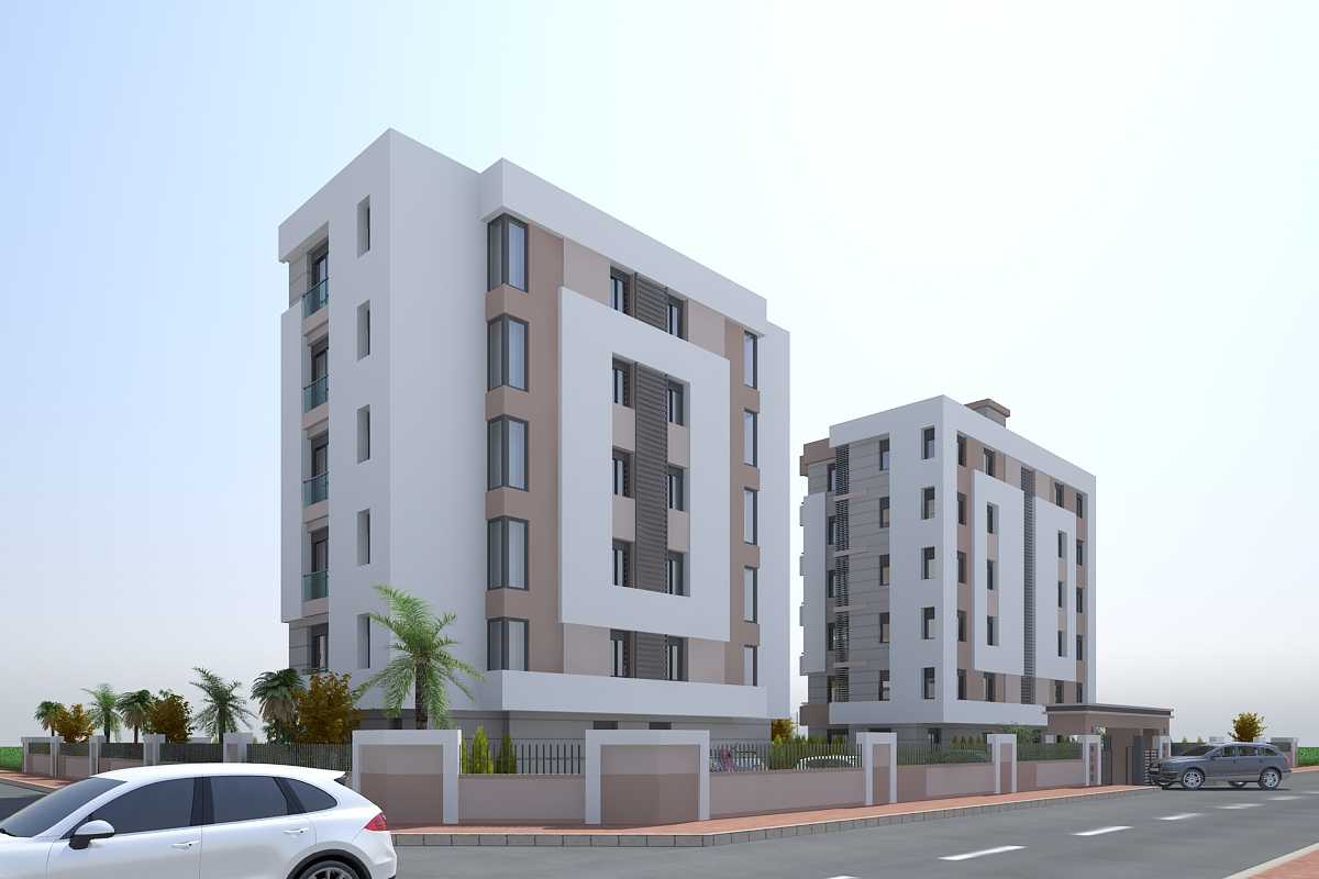 Apartments with sea views for sale in installments in Altintash area within the Golden Stone complex