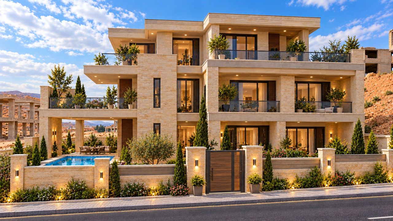 Вилла на продажу в комплексе Sheikh Zayed Villas – сектор E – пригород Дамаска – 45 000 USD