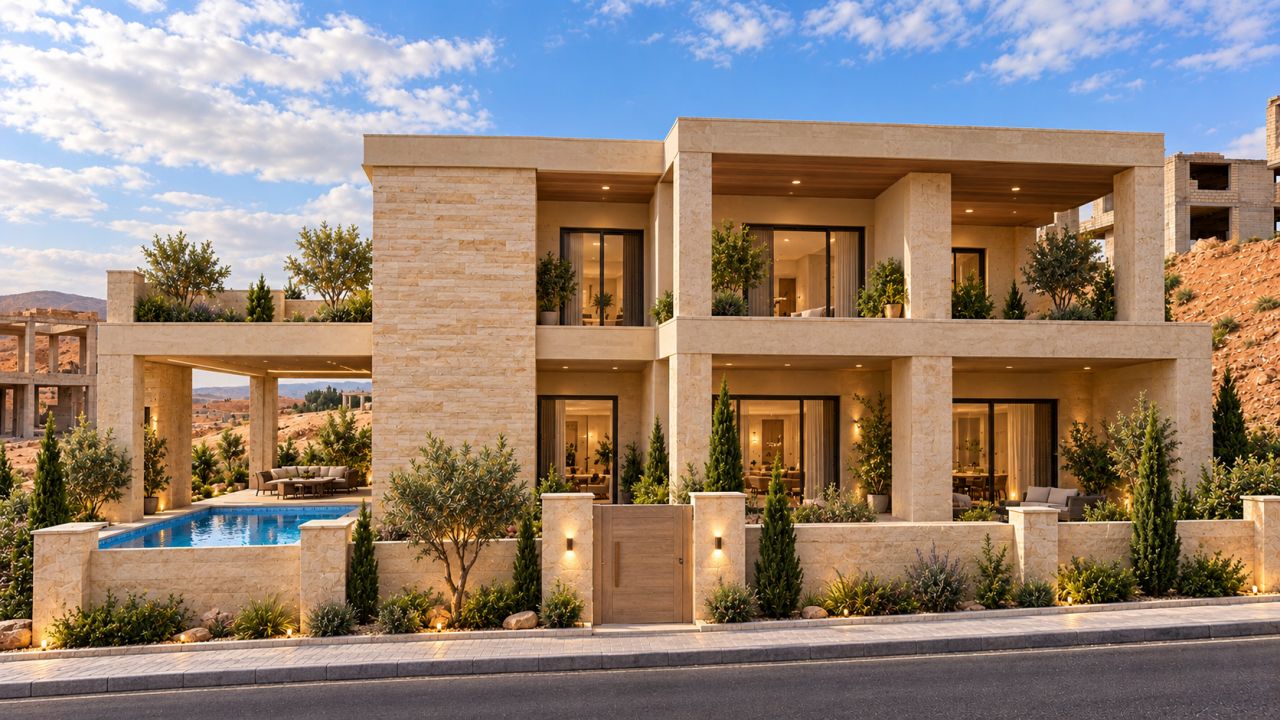 вилла на продажу Дамаск, виллы Sheikh Zayed, комплекс Sheikh Zayed Villas, вилла сектор E, недвижимость пригород Дамаска, вилла 650 м², вилла 45 000 долларов, виллы в Сирии, недвижимость Сирии, To Antalya Real Estate