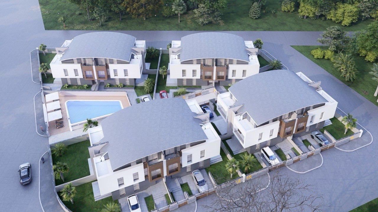 Villas suitable for obtaining Turkish citizenship for sale within the Demak Villa complex